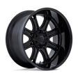 Fuel 1PC DARKSTAR - Matte Black W/ Gloss Black Lip-Wheels-Fuel-FC853MB20106718N-Dirty Diesel Customs
