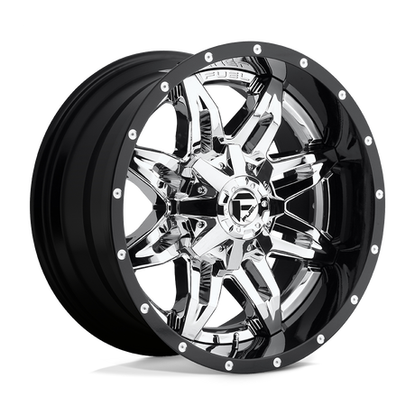 Fuel 2PC D266 LETHAL - Chrome Plated Gloss Black Lip-Wheels-Fuel-Dirty Diesel Customs