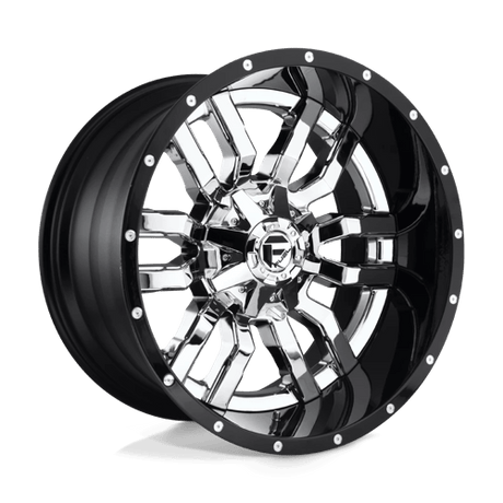 Fuel 2PC D270 SLEDGE - Chrome Plated Gloss Black Lip-Wheels-Fuel-Dirty Diesel Customs