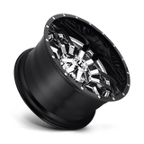 Fuel 2PC D270 SLEDGE - Chrome Plated Gloss Black Lip-Wheels-Fuel-Dirty Diesel Customs