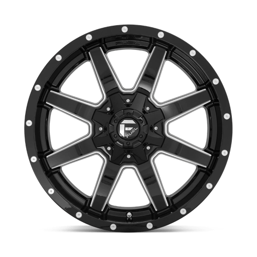 Fuel D610 MAVERICK - Gloss Black Milled-Wheels-Fuel-Dirty Diesel Customs