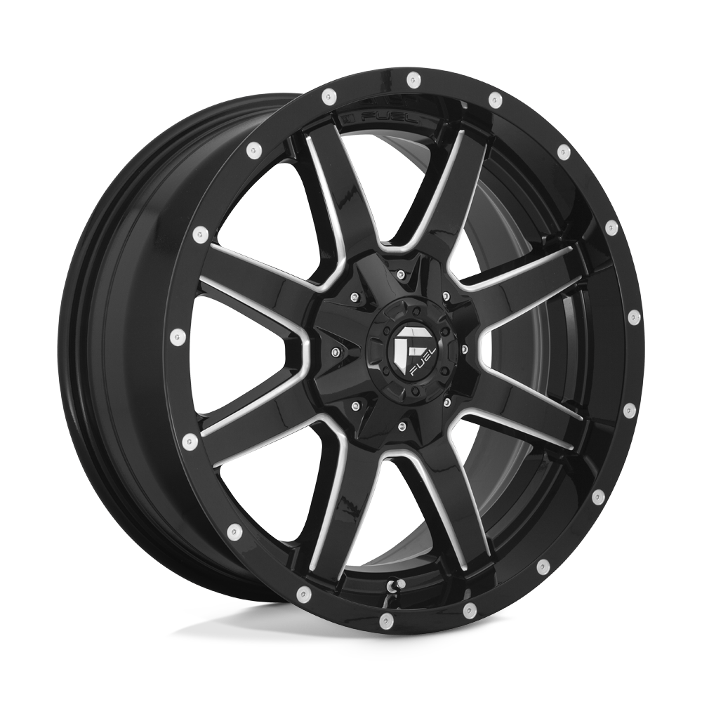 Fuel D610 MAVERICK - Gloss Black Milled-Wheels-Fuel-Dirty Diesel Customs