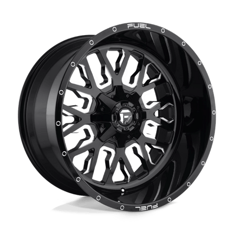 Fuel D611 STROKE - Gloss Black Milled-Wheels-Fuel-Dirty Diesel Customs