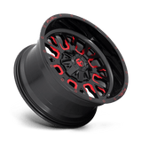 Fuel D612 STROKE - Gloss Black Red Tinted Clear-Wheels-Fuel-Dirty Diesel Customs