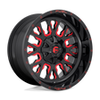 Fuel D612 STROKE - Gloss Black Red Tinted Clear-Wheels-Fuel-Dirty Diesel Customs