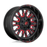 Fuel D612 STROKE - Gloss Black Red Tinted Clear-Wheels-Fuel-Dirty Diesel Customs