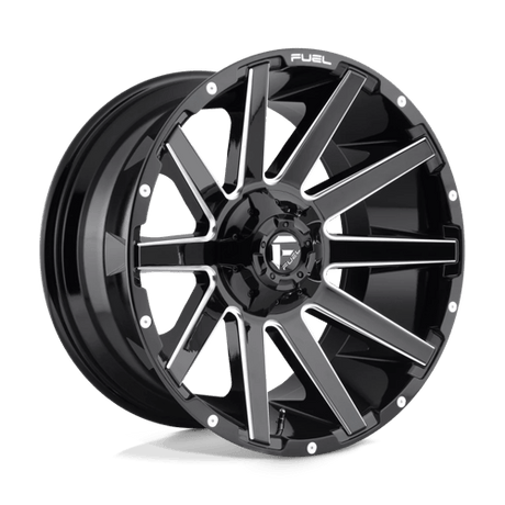 Fuel D615 CONTRA - Gloss Black Milled-Wheels-Fuel-Dirty Diesel Customs