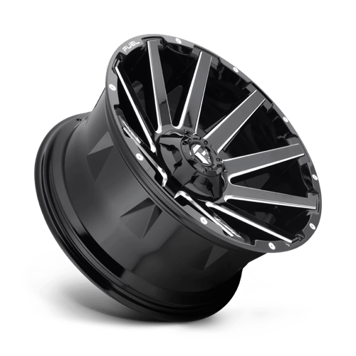 Fuel D615 CONTRA - Gloss Black Milled-Wheels-Fuel-Dirty Diesel Customs