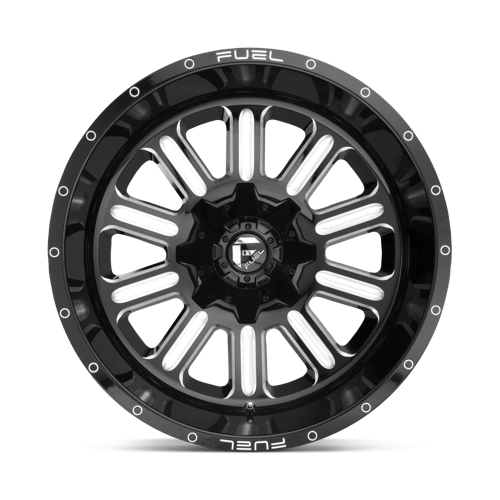Fuel D620 HARDLINE - Gloss Black Milled-Wheels-Fuel-Dirty Diesel Customs