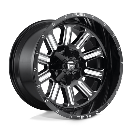 Fuel D620 HARDLINE - Gloss Black Milled-Wheels-Fuel-Dirty Diesel Customs