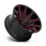 Fuel D643 CONTRA - Gloss Black Red Tinted Clear-Wheels-Fuel-Dirty Diesel Customs