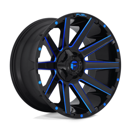 Fuel D644 CONTRA - Gloss Black Blue Tinted Clear-Wheels-Fuel-Dirty Diesel Customs