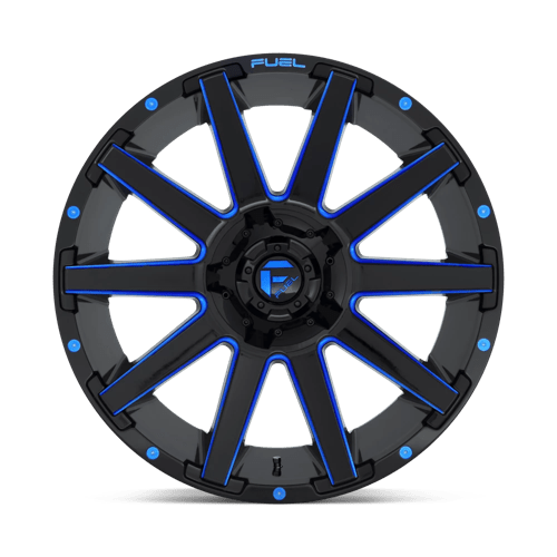 Fuel D644 CONTRA - Gloss Black Blue Tinted Clear-Wheels-Fuel-Dirty Diesel Customs