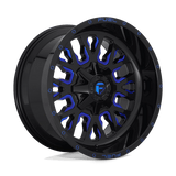 Fuel D645 STROKE - Gloss Black Blue Tinted Clear-Wheels-Fuel-Dirty Diesel Customs