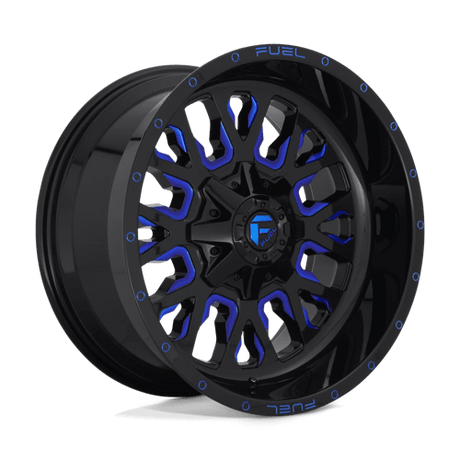 Fuel D645 STROKE - Gloss Black Blue Tinted Clear-Wheels-Fuel-Dirty Diesel Customs
