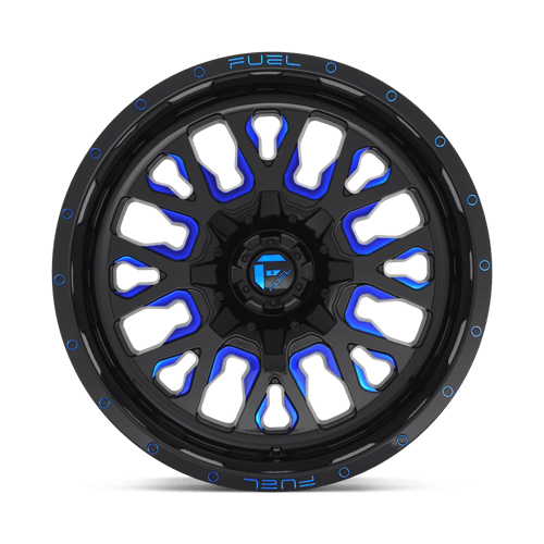 Fuel D645 STROKE - Gloss Black Blue Tinted Clear-Wheels-Fuel-Dirty Diesel Customs