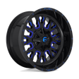 Fuel D645 STROKE - Gloss Black Blue Tinted Clear-Wheels-Fuel-Dirty Diesel Customs