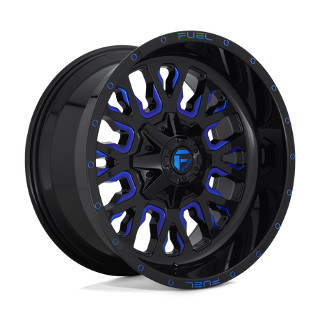 Fuel D645 STROKE - Gloss Black Blue Tinted Clear-Wheels-Fuel-Dirty Diesel Customs