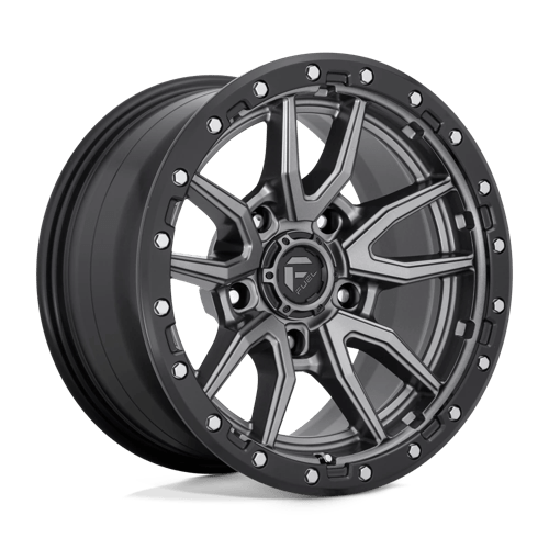Fuel D680 REBEL - Matte Gun Metal Black Bead Ring-Wheels-Fuel-Dirty Diesel Customs