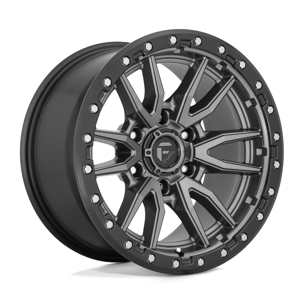 Fuel D680 REBEL - Matte Gun Metal Black Bead Ring-Wheels-Fuel-Dirty Diesel Customs