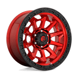 Fuel D695 COVERT - Candy Red Black Bead Ring-Wheels-Fuel-Dirty Diesel Customs
