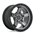 Fuel D698 KICKER - Matte Gun Metal Black Bead Ring-Wheels-Fuel-Dirty Diesel Customs