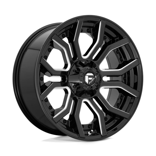 Fuel D711 RAGE - Gloss Black Milled-Wheels-Fuel-Dirty Diesel Customs