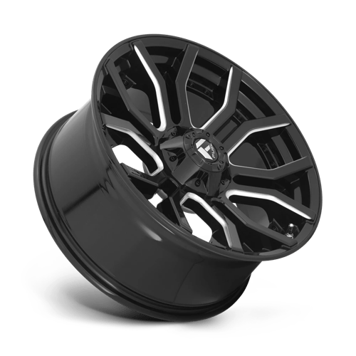 Fuel D711 RAGE - Gloss Black Milled-Wheels-Fuel-Dirty Diesel Customs