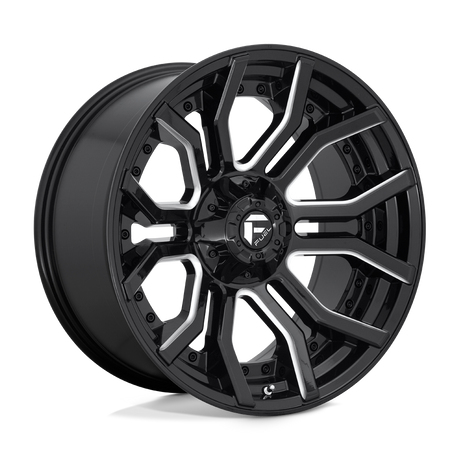 Fuel D711 RAGE - Gloss Black Milled-Wheels-Fuel-Dirty Diesel Customs