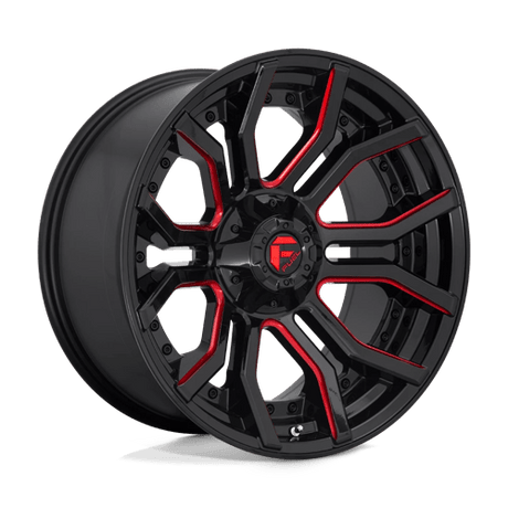Fuel D712 RAGE - Gloss Black Red Tinted Clear-Wheels-Fuel-Dirty Diesel Customs