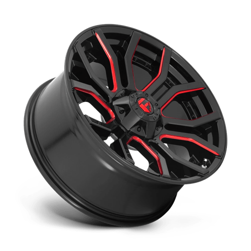 Fuel D712 RAGE - Gloss Black Red Tinted Clear-Wheels-Fuel-Dirty Diesel Customs