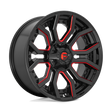 Fuel D712 RAGE - Gloss Black Red Tinted Clear-Wheels-Fuel-Dirty Diesel Customs