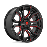 Fuel D712 RAGE - Gloss Black Red Tinted Clear-Wheels-Fuel-Dirty Diesel Customs