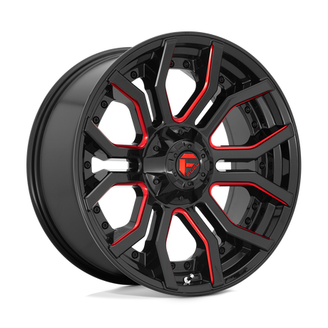 Fuel D712 RAGE - Gloss Black Red Tinted Clear-Wheels-Fuel-Dirty Diesel Customs