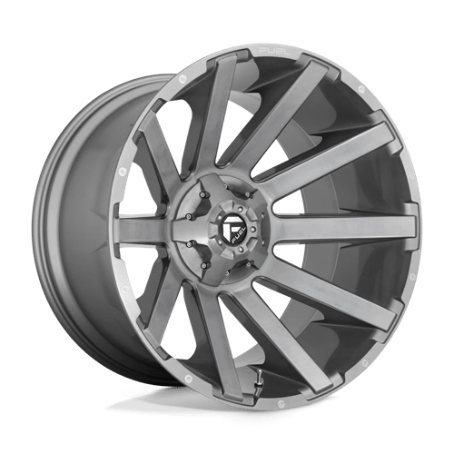 Fuel D714 CONTRA PLATINUM - Brushed Gun Metal Tinted Clear-Wheels-Fuel-Dirty Diesel Customs