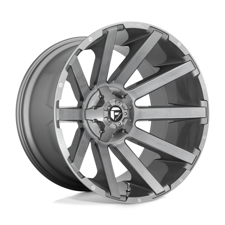 Fuel D714 CONTRA PLATINUM - Brushed Gun Metal Tinted Clear-Wheels-Fuel-Dirty Diesel Customs