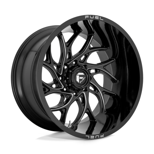 Fuel D741 RUNNER - Gloss Black Milled-Wheels-Fuel-Dirty Diesel Customs