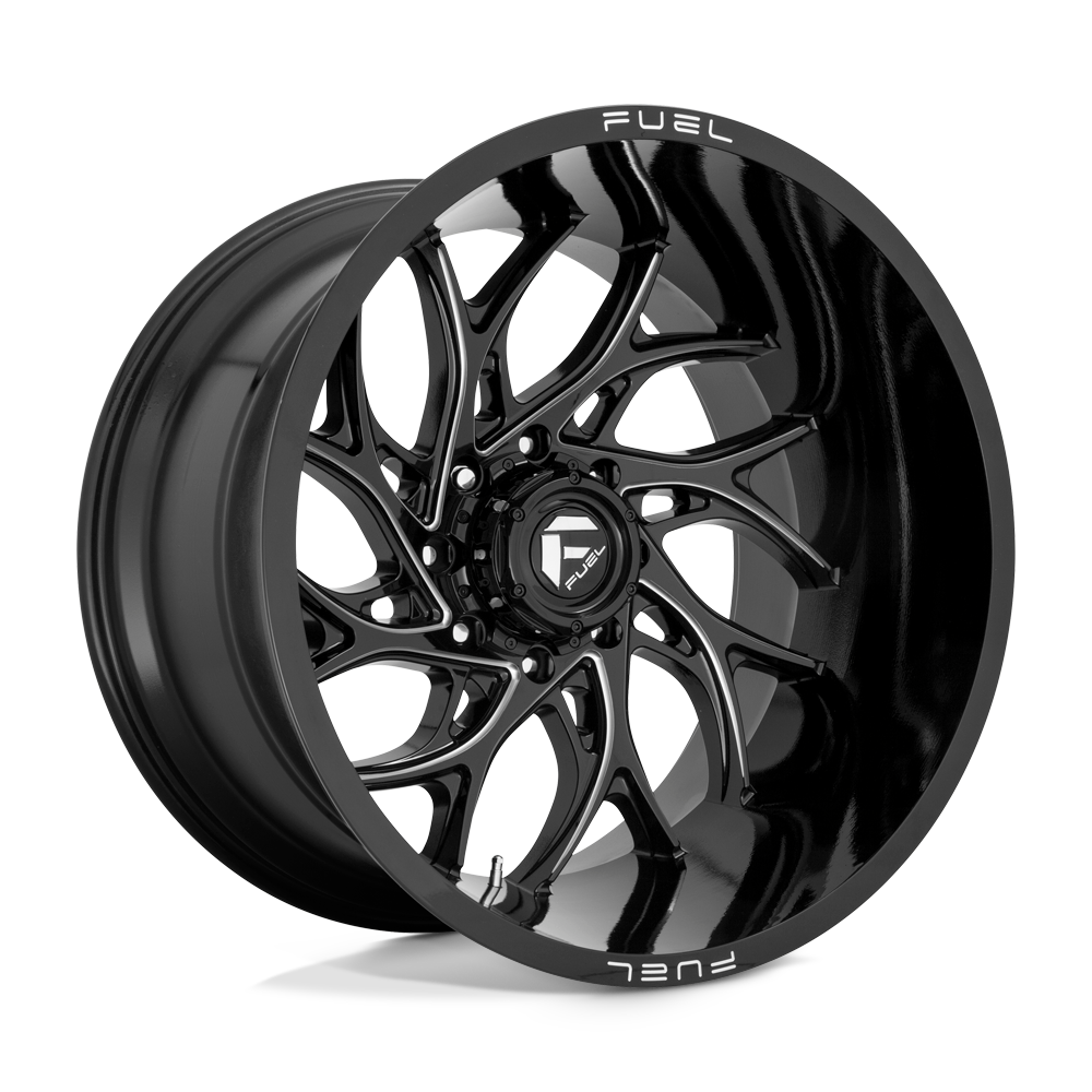 Fuel D741 RUNNER - Gloss Black Milled-Wheels-Fuel-Dirty Diesel Customs