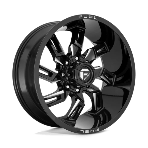 Fuel D747 LOCKDOWN - Gloss Black Milled-Wheels-Fuel-Dirty Diesel Customs
