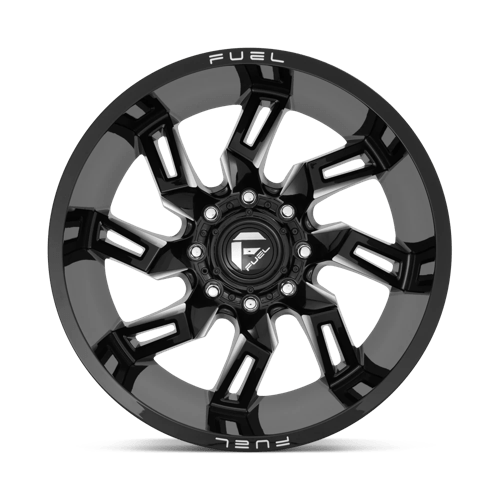 Fuel D747 LOCKDOWN - Gloss Black Milled-Wheels-Fuel-Dirty Diesel Customs