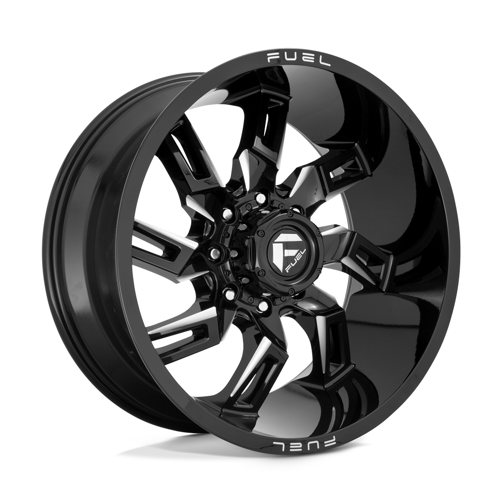 Fuel D747 LOCKDOWN - Gloss Black Milled-Wheels-Fuel-Dirty Diesel Customs