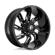 Fuel D747 LOCKDOWN - Gloss Black Milled-Wheels-Fuel-Dirty Diesel Customs