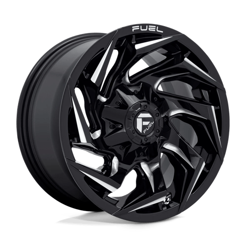 Fuel D753 REACTION - Gloss Black Milled-Wheels-Fuel-Dirty Diesel Customs