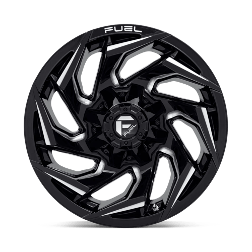 Fuel D753 REACTION - Gloss Black Milled-Wheels-Fuel-Dirty Diesel Customs