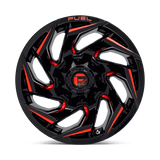 Fuel D755 REACTION - Gloss Black Milled With Red Tint-Wheels-Fuel-Dirty Diesel Customs