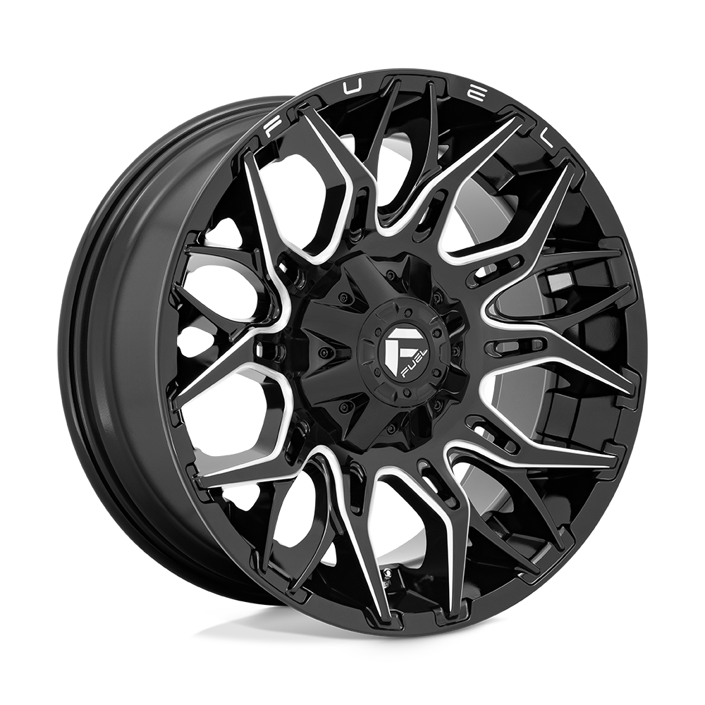 Fuel D769 TWITCH - Glossy Black Milled-Wheels-Fuel-Dirty Diesel Customs