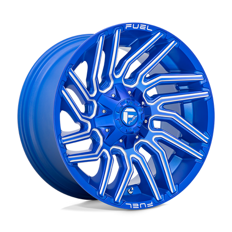 Fuel D774 TYPHOON - Anodized Blue Milled-Wheels-Fuel-Dirty Diesel Customs