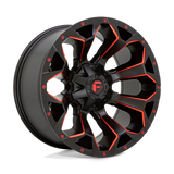 Fuel D787 ASSAULT - Matte Black Red Milled-Wheels-Fuel-Dirty Diesel Customs