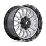 Fuel D798 ARC - Silver Brushed Face With Milled Black Lip-Wheels-Fuel-Dirty Diesel Customs