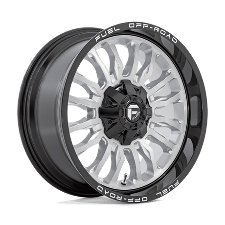 Fuel D798 ARC - Silver Brushed Face With Milled Black Lip-Wheels-Fuel-Dirty Diesel Customs